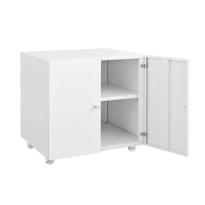 Home Office Printer Stand With Wheels, Printer Tables With File Door  Mobile Lateral Filing Cabinet With Open Storage Shelf For Letter/Legal/A4 Size Files