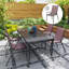 Ensemble de 4 chaises de salle à manger d'extérieur Outsunny