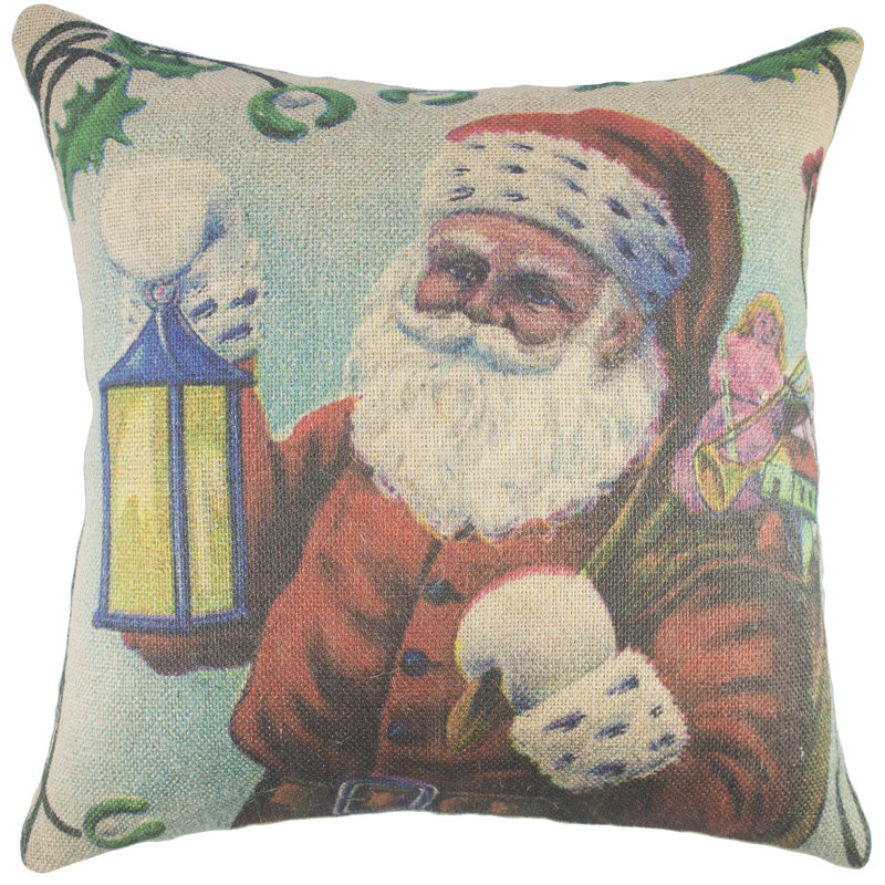 Santa Reversible Throw Pillow