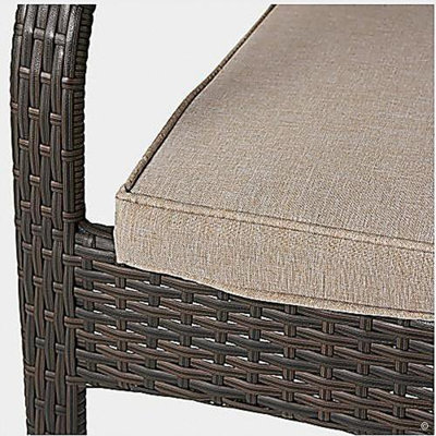 Chaises d'extérieur en osier, 56225,00CHRBRN KD, 4 pièces