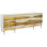 Sutton 84 " W Steel and Glass Sideboard