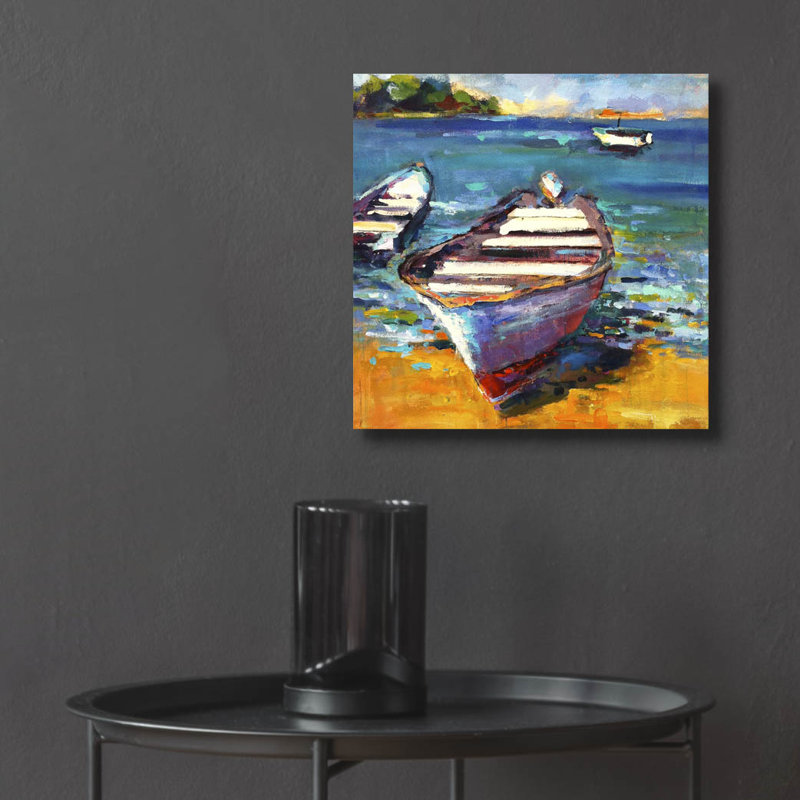 «Bateau» par Page Pearson Railsback, H 12 po x l 12 po x P 0,13 po