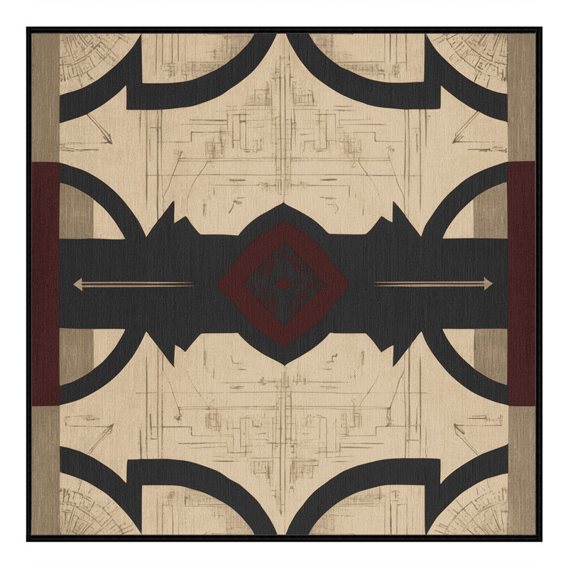 Regal Embers Rug, Square 3'