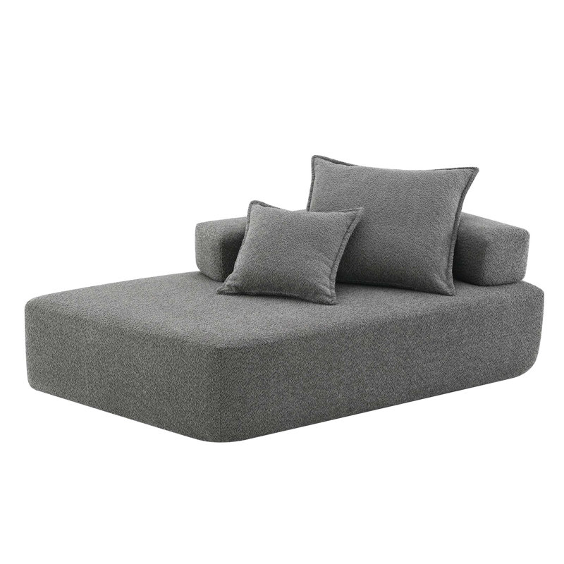 Special-shaped Frame for Oversized U Shaped Sectional Sofa, Convertible Sleeper, Gray