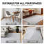 Tapis d'intérieur uni chiné crème ivoire, lavable à la machine et antidérapant-1587544017-1587544020
