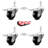 Swivel 10mm Threaded Stem Caster Set 2 Total Lock Brake SCC