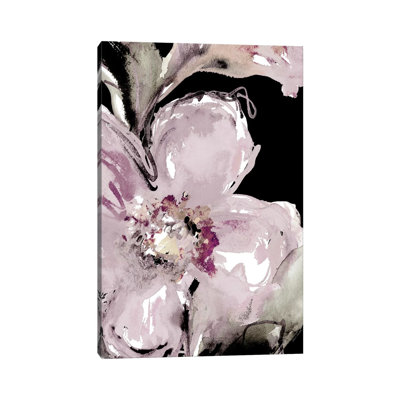 Happy Bloom On Black I by Lanie Loreth - Wrapped Canvas Painting