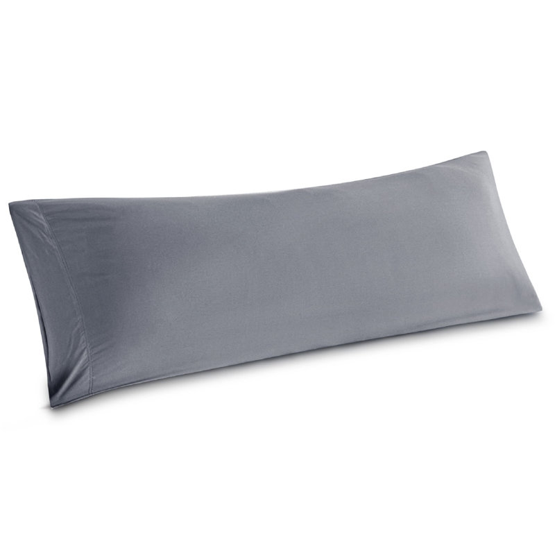 Rayon from Bamboo Pillowcase with Envelope Closure, Silver Gray, Body Pillowcase