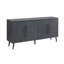 Buffet cannelé 65 po gris anthracite-857090386