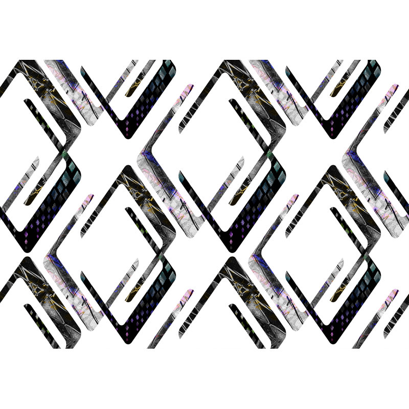Gelena Geometric Area Rug, Rectangle 90 x 150cm
