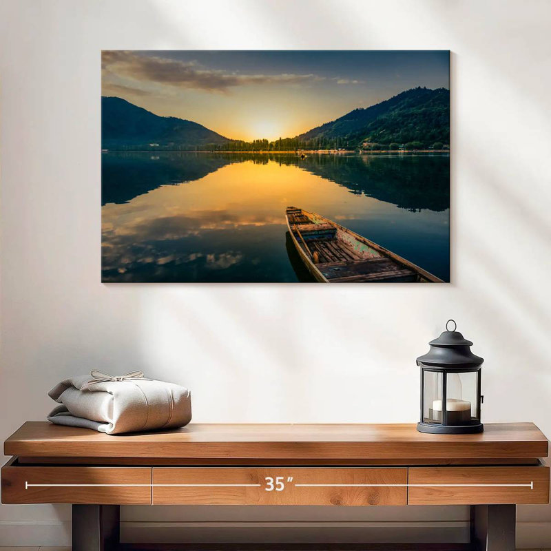 Paysage de lac Alvord Sunset, H 16 po x l 24 po