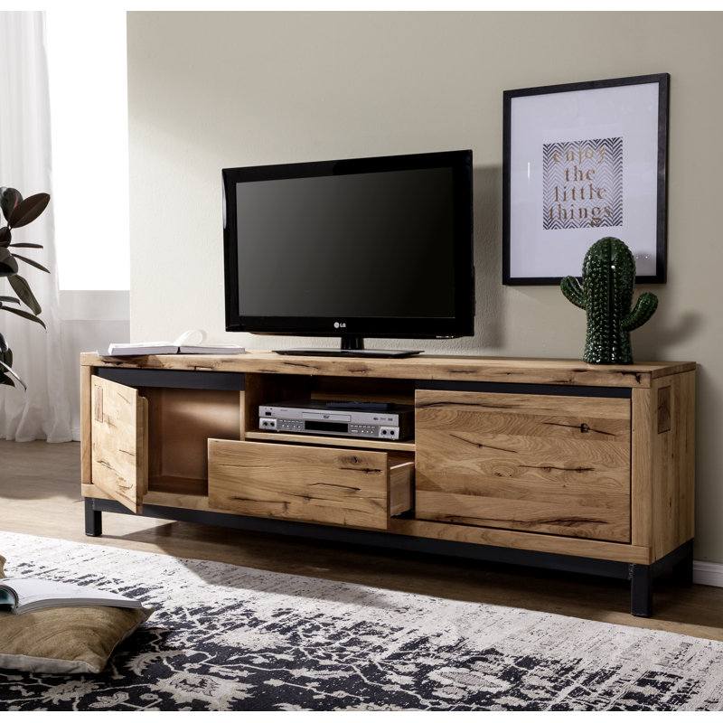 Villanders Unfinished TV Stand for TVs up to 78", Ecru