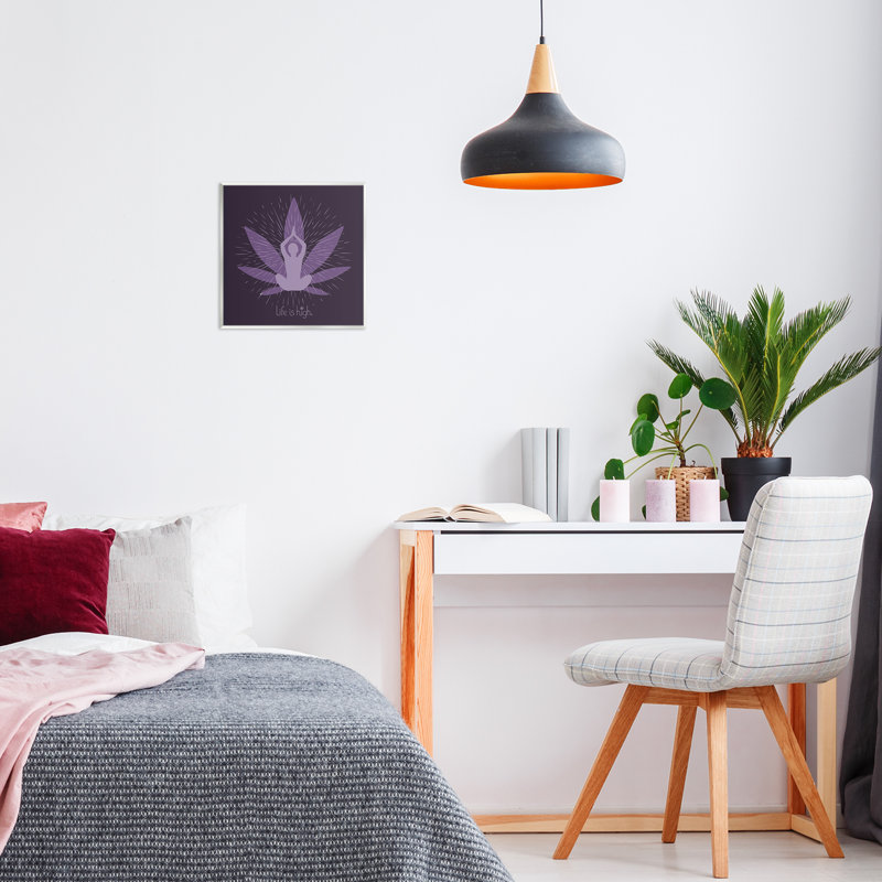 Art mural méditant «Mindful Plant» par LIH