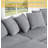 Daevon Modern Corduroy Cozy Sectional Sofa Wide Seat Reversible Chaise Couch With Two Large Ottomans-1771035662
