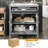 30" Bathroom Vanity With Ceramic Sink & Tip-Out Tray - Solid Wood Legs & Soft-Close Hinges - Silver Knobs-1704172043