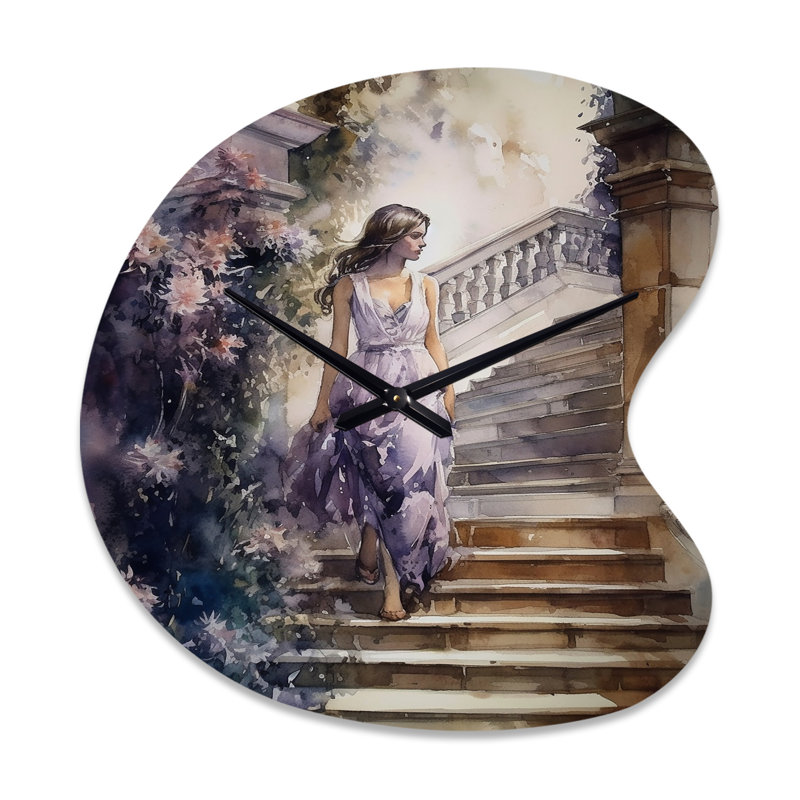 Impressionnante horloge murale asymétrique, Petit