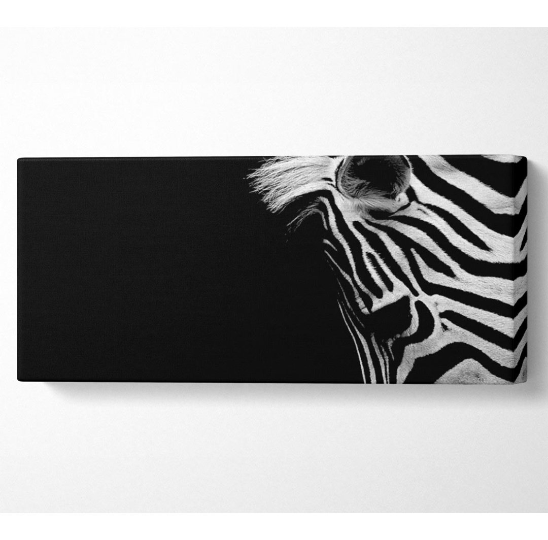 Trauriges Zebra - Kunstdrucke auf Segeltuch