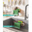 Porte-éponge d'évier de cuisine antirouille avec brosse et organisateur de serviettes, installation sans perceuse, conception en acier inoxydable pour un drainage rapide et un gain de place-111672645