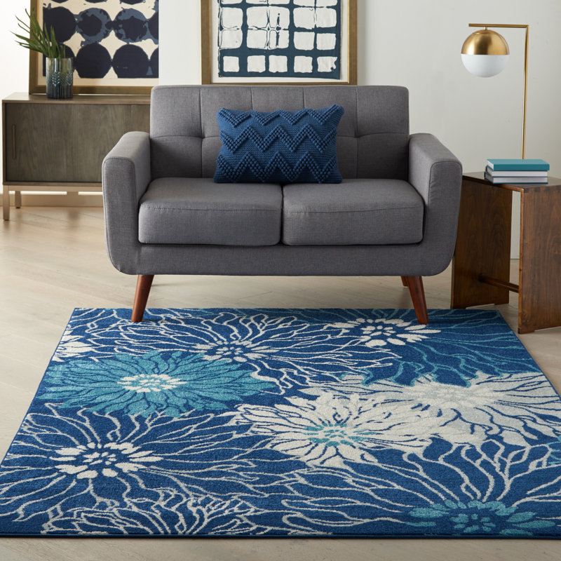 Rhudine Floral Indoor Rug, Rectangle 3'9" x 5'9"