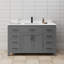 Meuble-lavabo simple autoportant 54 po avec plateau en marbre Beckett-52605374-52605375-61131910