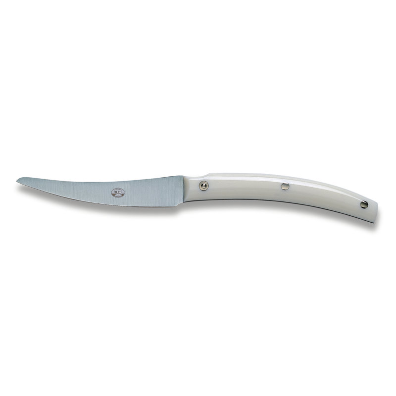 Convivio Nuovo Steak & Table Knives, Methacrylate, White