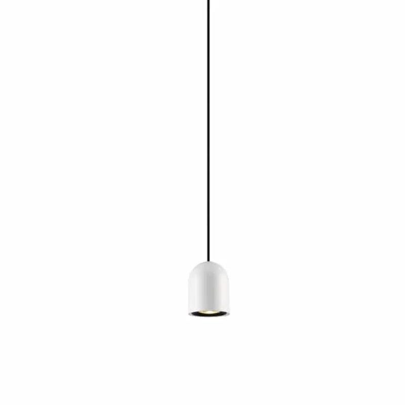 UltraBeam 5 Watt LED Small Hanging Dome Style Modern Pendant Light, White