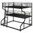 Triple Bunk Bed With Long And Short Ladder-2003465780