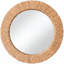 Miroir mural rond en gazon tissé à la main pour chambre à coucher décorative de style campagnard Boho-971313886