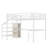 Queen Size Loft Bed With L-Shaped Desk And USB, Metal Loft Bed With Wardrobe And Adjustable Shelf, High Loft Bed With LED For Kids Teens Adults-1143045080