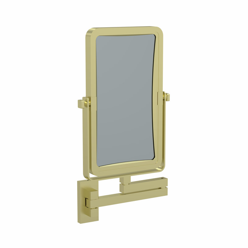 Aluminium Rectangle Mirror, Brushed Brass