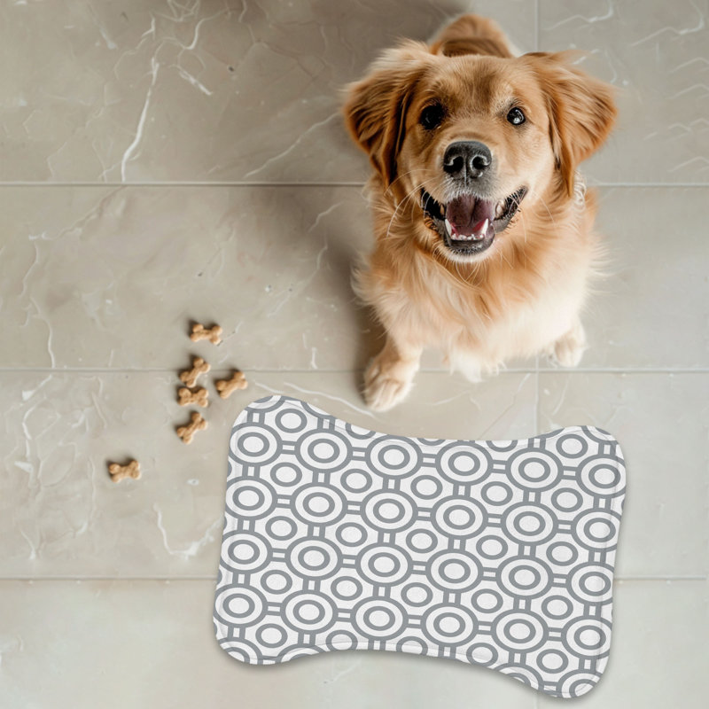 Tapis géométrique gris 1 pièce