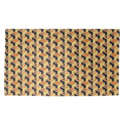 Gratte-ciels jaune Tapis décoratif