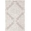 Tapis argent / ivoire en laine touffeté à la main Bernon-48461904