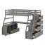 Lit mezzanine avec tiroirs, tablettes et bureau-1619758509