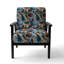 Fauteuil d'appoint rembourré moderne et contemporain Blue and Orange Tribal Dreams I