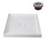 Base de douche 48 po x 32 po en acrylique blanc brillant avec bonde centrale, bonde incluse-115227312