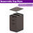 66.93" L Shaped Executive Standing Desk With File Cabinet-626097633