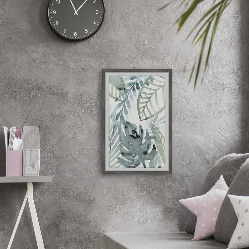 Palms Lines by Parvez Taj - Single Picture Frame Painting, 30 cm H x 20 cm W