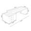 Bureau brun foncé + bois massif rectangulaire noir + bureaux en fer-108304503-108304502