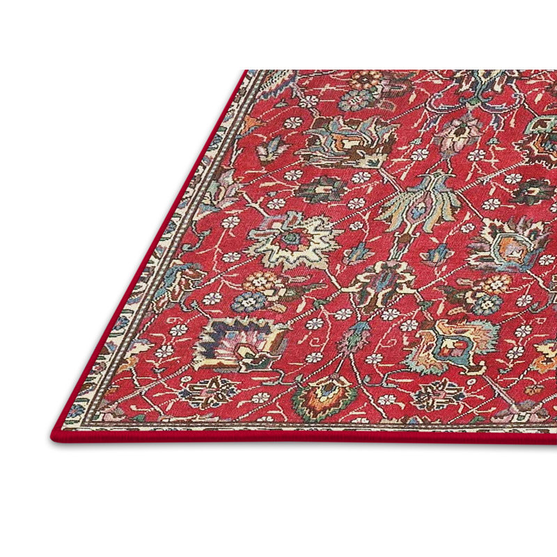 Tapis rouge / brun / bleu, Rectangle 2 pi x 5 pi