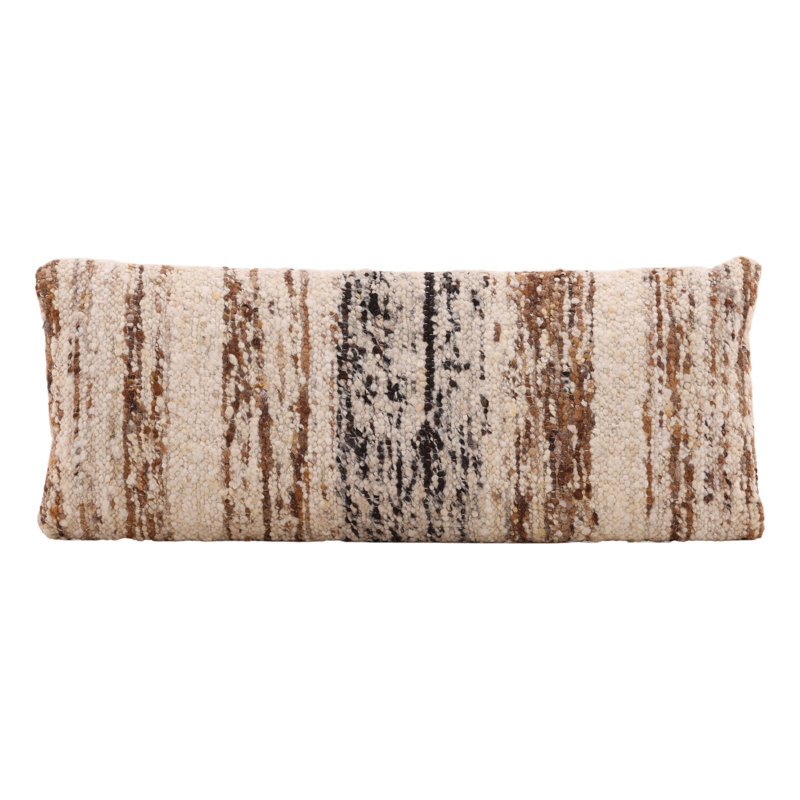 Coussin en jute Wanda, fini brun, Rectangulaire H 14 po x l 35 po