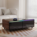 Smart Coffee Table With 135L Fridge,Wireless Charging And Bluetooth Speaker