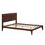 Lit plateforme en bois de bambou de style Mid-Century avec support en lattes de bois-795761469-795761468