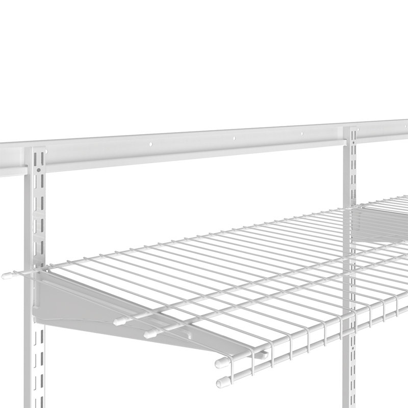 Système de quincaillerie standard ClosetMaid ShelfTrack, 60 po x 1 po x 0,63 po, Blanc