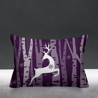 Outdoor Reversible Throw Pillow