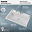 Évier de cuisine à simple cuve en composite 33 po x 22 po Karran-35699328