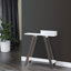 Console 31,25 po Ambera, table de couloir, table Hoyer avec deux tablettes-1195882908