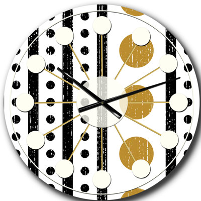 Horloge murale rétro Mid-Century