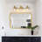 3 - Light Dimmable Vanity Light With Seeded Glass