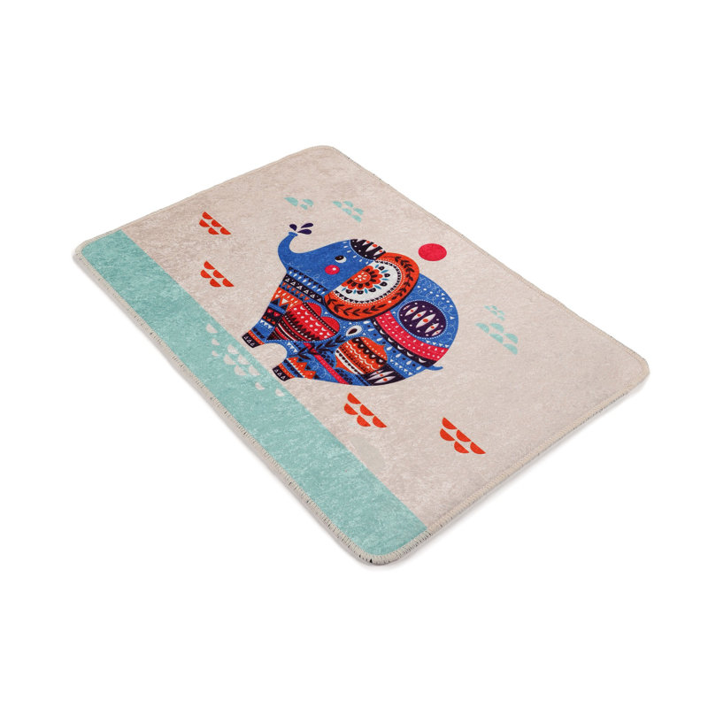 Tapis durable, 100% polyester, hauteur des poils de 0,4 po | Antibactérien, antidérapant, dessous lavable à la machine | Parfait pour le salon, la chambre à coucher et les endroits très passants, facile d'entretien et design élégant